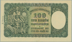 1945 Ba.63b, 100 Koruna 1940 issue II with mounted revenue, set D7, ...