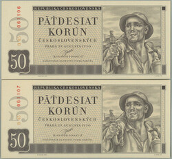110.500: Banknoten - Tschechoslowakei