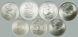 1974-1977 CZECHOSLOVAKIA 1945-92 / comp. 7 pcs of memorial/special Ag ...