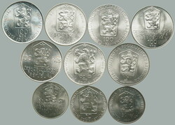 1986-1990 CZECHOSLOVAKIA 1945-92 / comp. 10 pcs of memorial/special ...