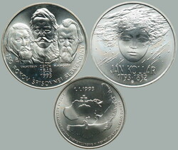 1993 MC / comp. 3 pcs of Ag memorial/special minci: 100SKK 1993 - ...