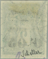 1877 Yv.3, overprint Allegory 0.05/2C imperforated; very fine used ...