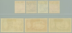 1951 BRITISH OCCUPATION / SG.E26-E32, George VI. - Motives ½P - 10Sh ...