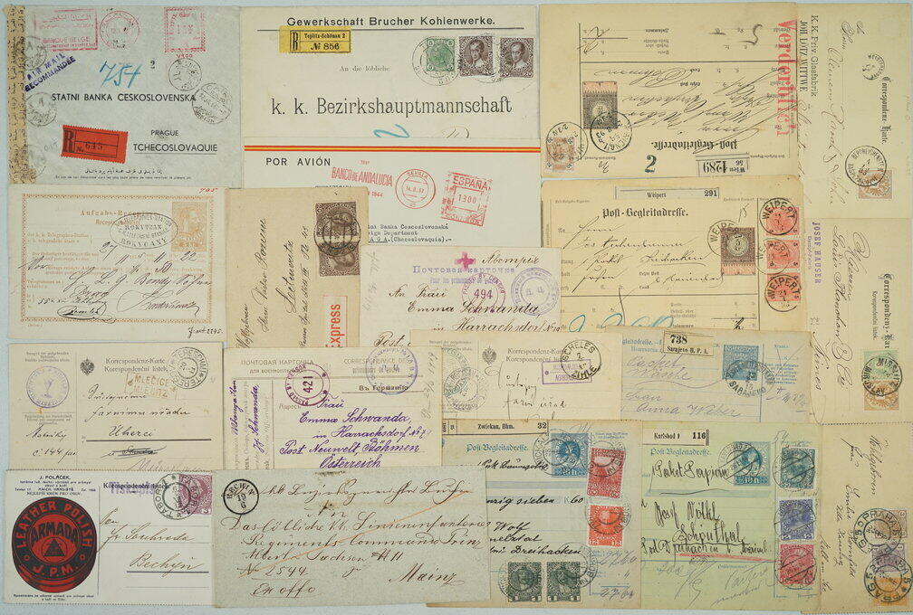 1880-1970 [COLLECTIONS] ENTIRES - AUSTRIA, GERMANY + EUROPE / ...