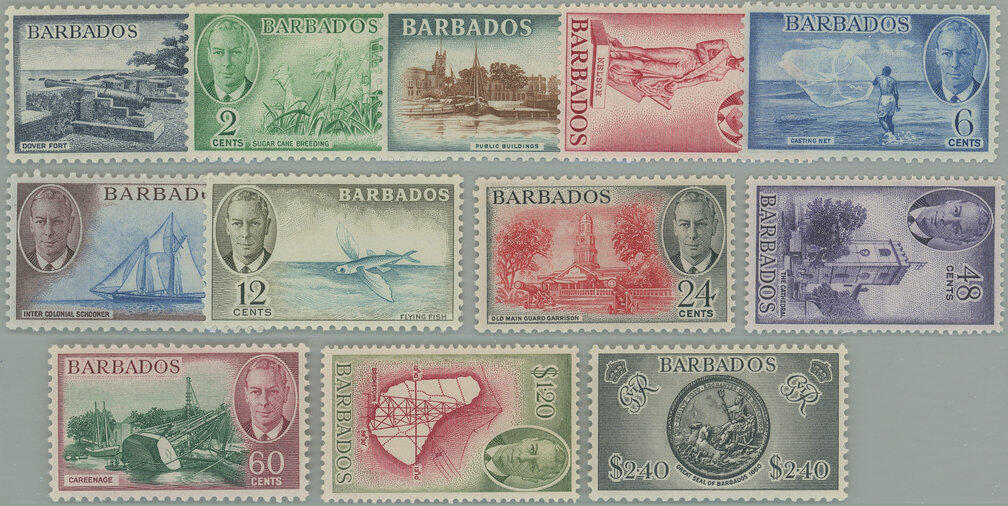 1950 SG.271-282, George VI. - Motives 1c - $2.40; complete set, ...