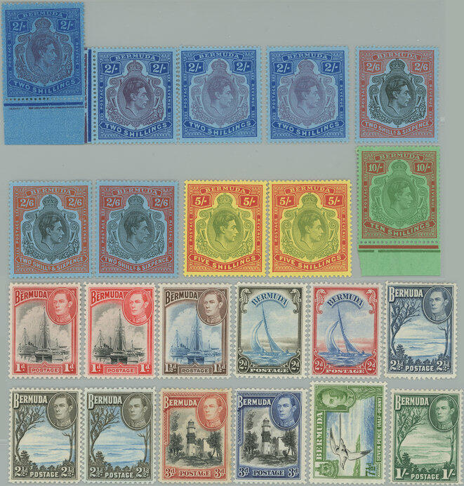 1924-1932 SG.110-119, George VI. Motives 1P - 10Sh incl. better ...