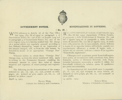 1925 SG.D1-D10, postage-due 1/2P-1Sh6P, opposite pairs; highest value ...