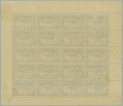 1919 COUNTER SHEET / Mi.31Bb, Emperor´s Yacht 3M ...