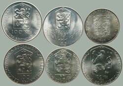 1988-1990 CZECHOSLOVAKIA 1945-92 / comp. 6 pcs of memorial/special Ag ...