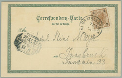 1898 BREZI (Bratelsbrunn) - color lithography, vicarage, town-hall, ...