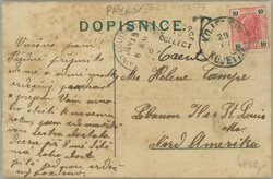 1905 KOJETIN - in/at future, collage, Zeppelin, tram, car, people in ...