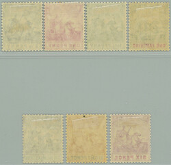 1905 SG.135-144, Coat of arms 1F - 2Sh6P, wmk Mult Crown CC; complete ...