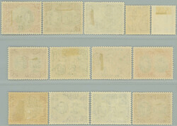 1937-1950 SG.152-163, George VI. - Motives ¼d - 10Sh; complete set ...