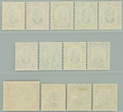 1951 SG.172-184, George VI. - Portrait and ships ½c - $2.50, ...