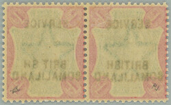 1903 SG.O9f+O9fa, overprint official Indian Victoria 1R green / ...