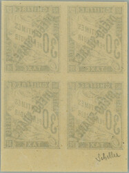 1892 Yv.11, postage-due CHIFFRE-TAXE 30C with overprint DIEGO-SUAREZ; ...