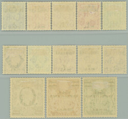 1948 BRITISH OCCUPATION / SG.T1-T13, George VI. 1 MAL - 240 MAL, ...