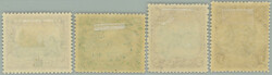 1938-1940 SG.127-129, 130, George VI. - Motives 1Sh - 3Sh + overprint ...