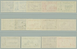 1952 SG.172-185, George VI. - Motives ½P - £1; complete set, VF, c ...