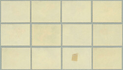 1960 Mi.534-545, Fish 4F - 8F; complete unused set, only Mi.543 ...