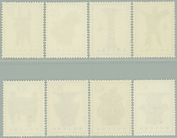 1964 Mi.811-818, 4F - 20F; complete set in, mint never hinged, VF, c ...