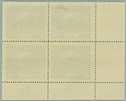 Pof.6C, 10h green, darker shade, LL corner blk-of-4, line perforation ...