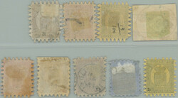 1856-1866 9 stamps from Mi.2 and letter with Mi.8C, 20P blue; stamps ...