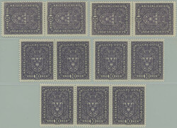 1916 (1918) POSTAGE STAMPS / VELKY FORMAT / Pof.P203I, Coat of arms ...