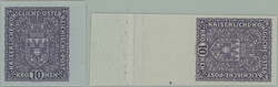 1916/19 POSTAGE STAMPS / VELKY FORMAT/ Pof.207I, 2x Coat of arms 10K ...