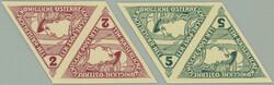 1916 (1918) EXPRESS / Mi.217-218, Triangle 2H and 5h, very fine ...