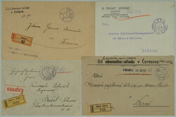 1919 PAID IN CASH / comp. 3 pcs of entires from I. postal rate ...