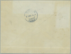 1919 PAID IN CASH / fizett - violet straight line postmark on/for ...
