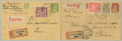 1922-1923 CDV23 + CDV24, issue Chainbreaker 40h brown and issue ...