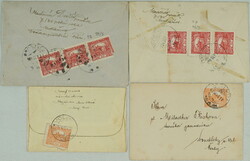 1920-1921 ROSVEGOVO, VOLOVE, SVALAVA / comp. 4 pcs of usual letters ...