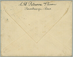 1921 TISZAPETERFALVA - PETROVO / letter to Jevicko with issue ...