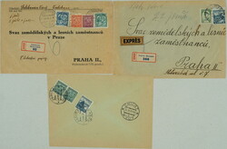 1935-1937 VULCHOVCE, JASInA, VOLOVE / comp. 3 pcs of R letters, from ...