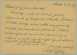 1939 KHUST / uprated by. Hungarian PC 10f with provisory red cancel. ...