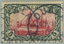 1900 Mi.19, Emperor´s Yacht 5M without watermark with CDS DUALA ...