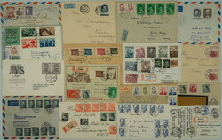 1945-1971 CELISTVOSTI / selection of 16 pcs of entires addressed in ...