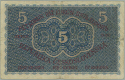1919 Ba.8, 5CZK 1919, set 0068; small tearing in margin, overall nice