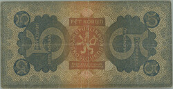 1921 Ba.18, 5CZK 1921, set 4; in/at krizeni folds worn through, ...