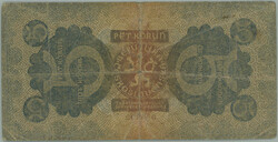 1921 Ba.18, 5CZK 1921, set 6; strong obeh