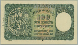 1945 Ba.63b, 100 Koruna 1940 issue II with mounted revenue, sought ...