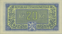 1945 Ba.72, 20Kcs b.l. (1945), set HJ; very fine