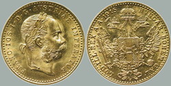 1915 Franz Joseph I. (1848-1916), dukat 1915 b.z. - novorazba, 3,49 g ...