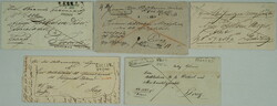 1824-1847 CZECH LANDS / selection of 5 letters with additional ...