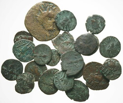 250-300 LIMES FORGERIES / 22 pcs of AE coins, barbarske napodobeniny ...