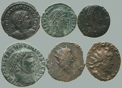 260-360 RIM / comp. of 6 AE coins from uvedeneho period, for example. ...