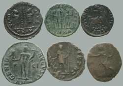 260-360 RIM / comp. of 6 AE coins from uvedeneho period, for example. ...