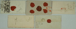 1824-1847 CZECH LANDS / selection of 5 letters with additional ...